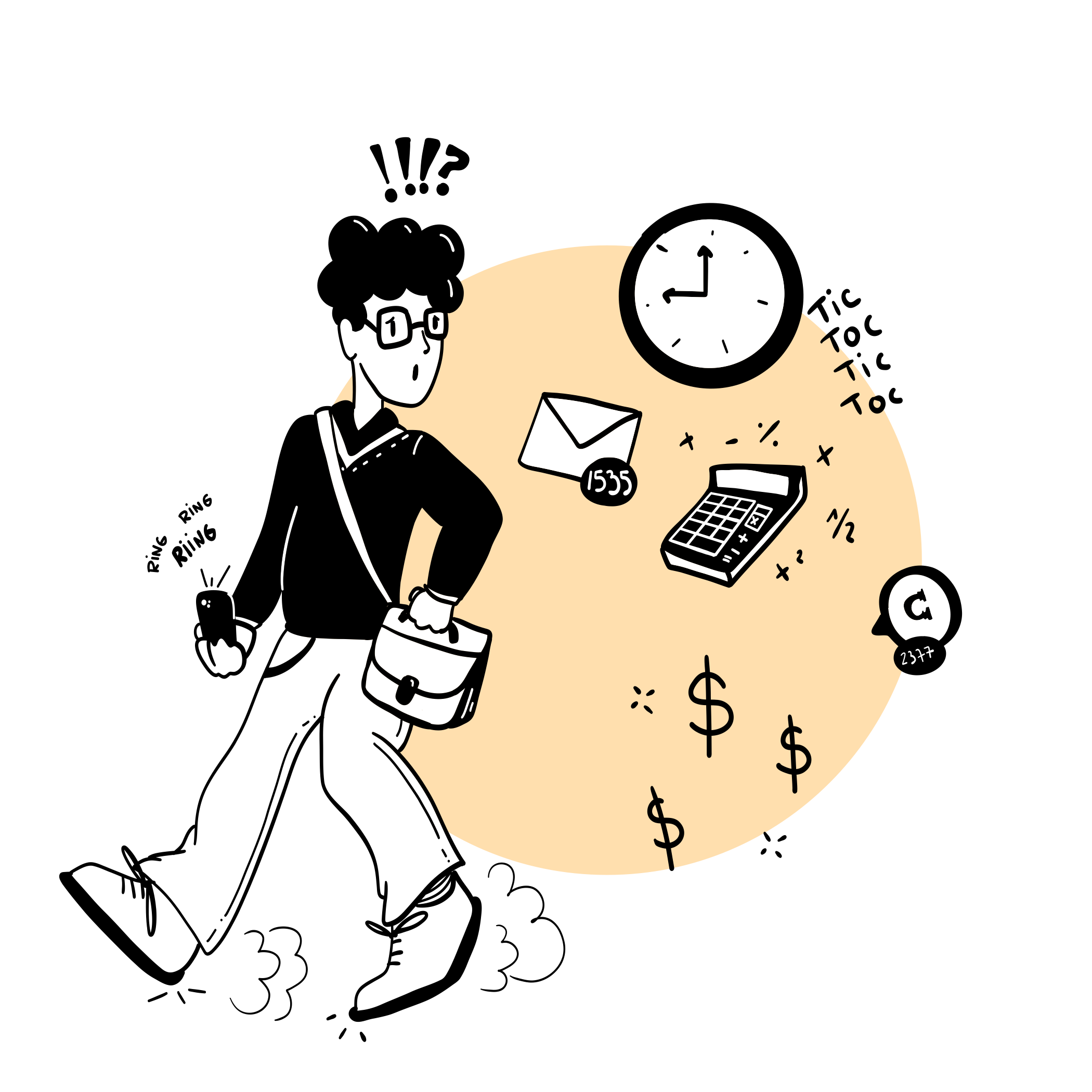 illustration running your business